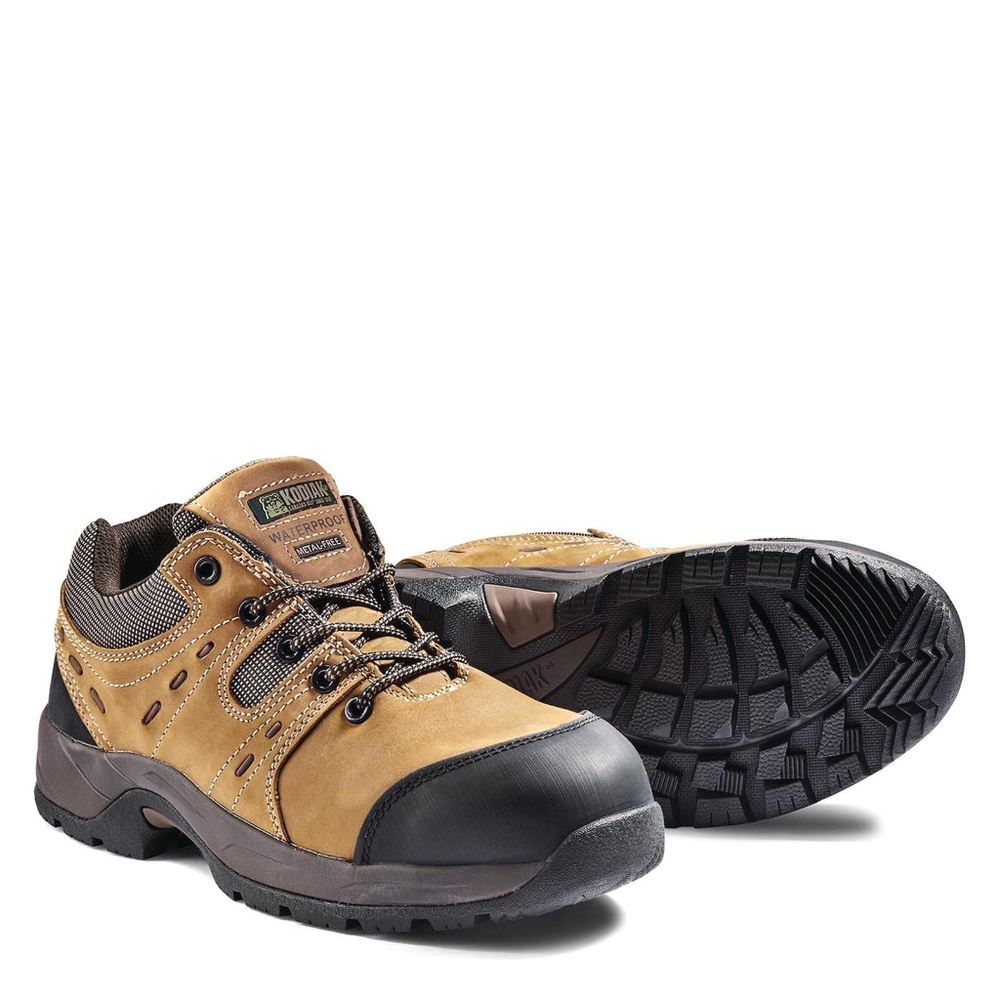 MEN'S KODIAK TRAIL WATERPROOF COMPOSITE TOE HIKER SAFETY WORK SHOE SIZE 9W WIDE